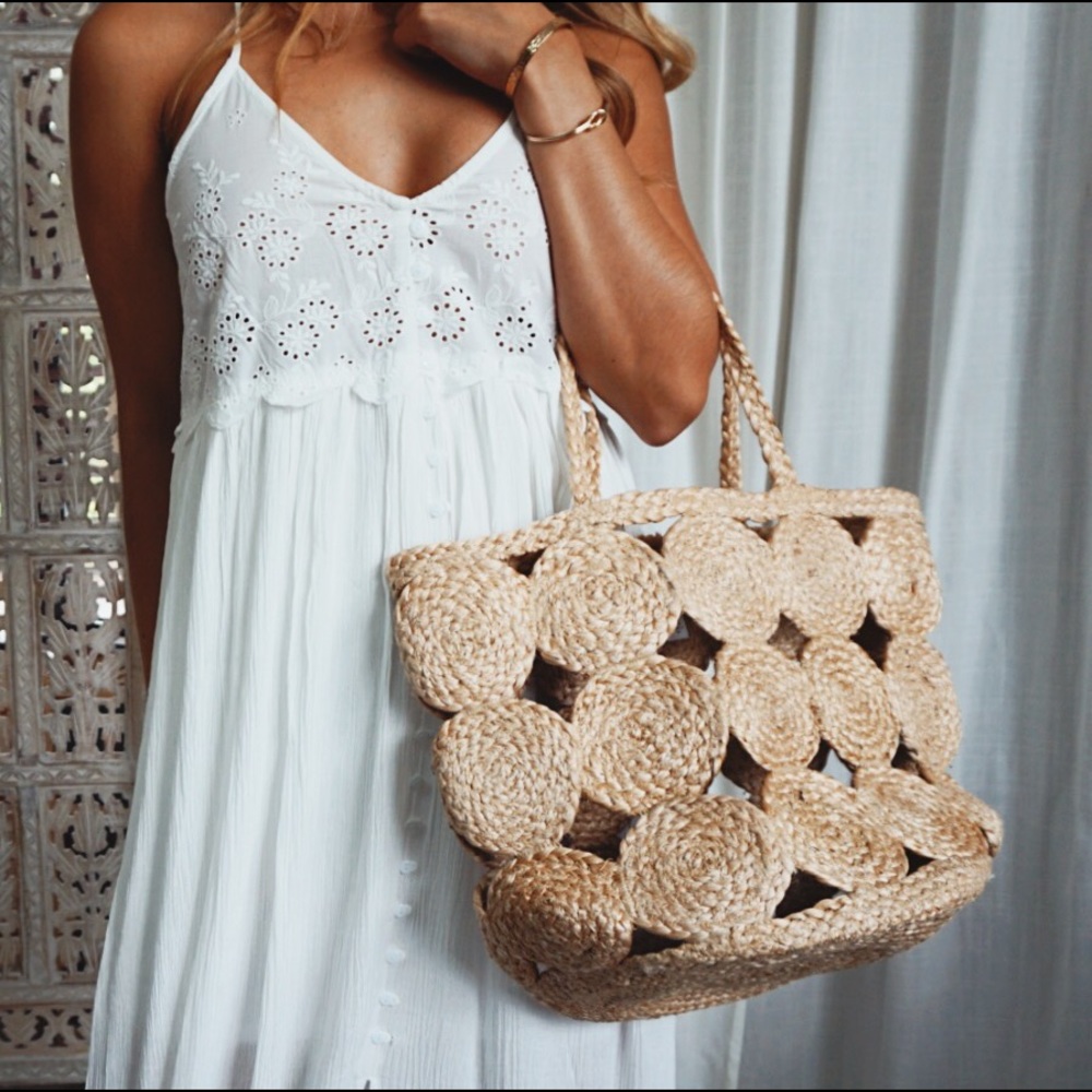 •Punta Cana Jute Tote• - Picture 4 of 7